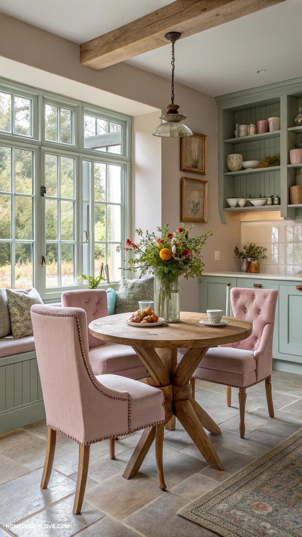 cozy kitchen Cushioned chairs for comfort and style