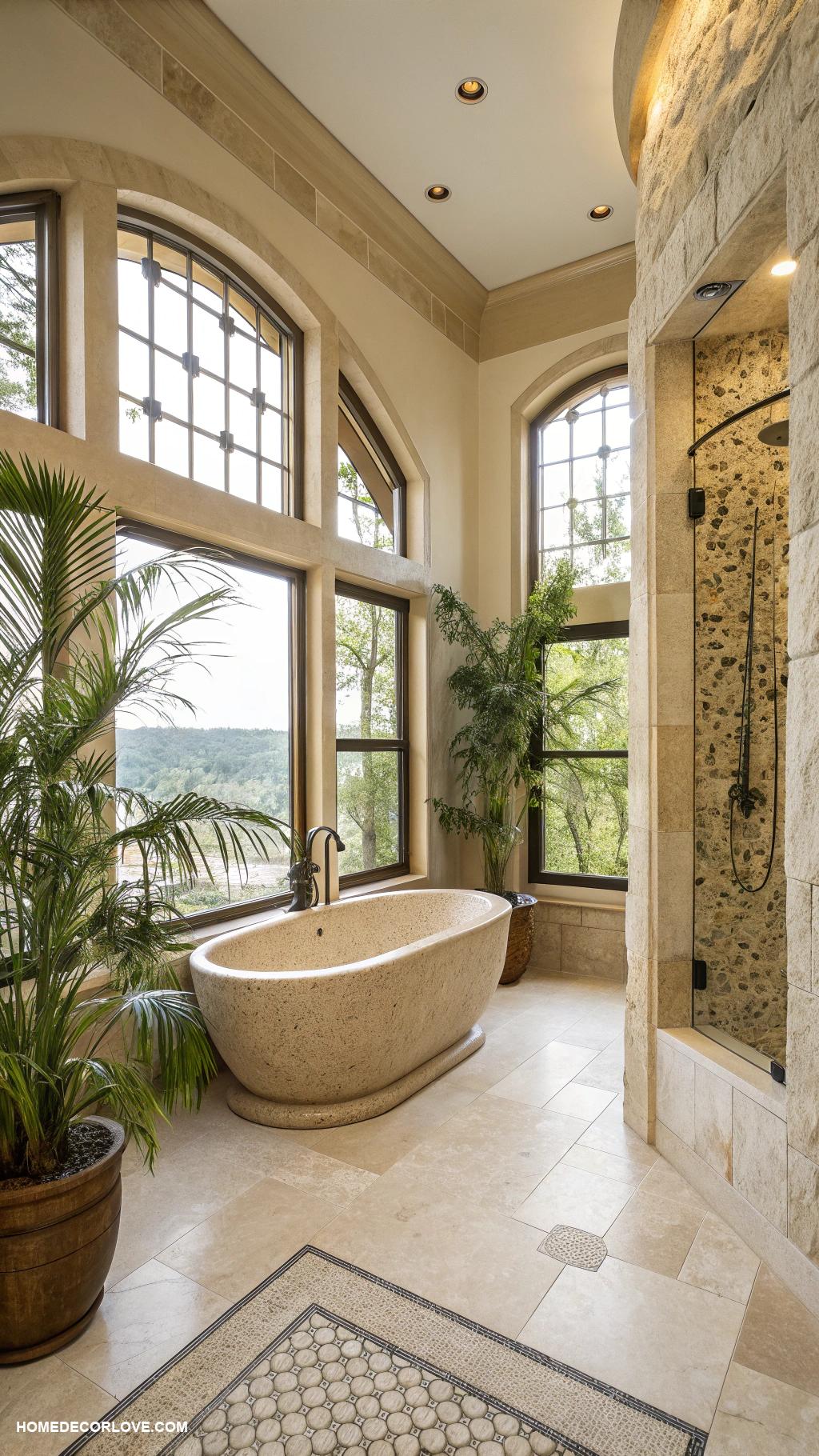 dream bathrooms Spa inspired retreat with natural stone finishes