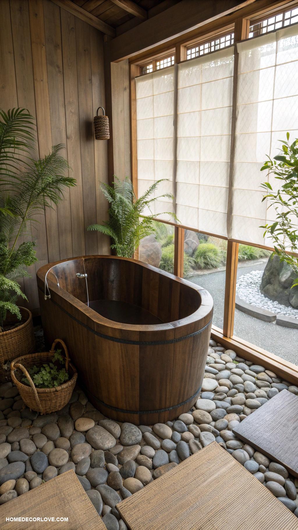 dream bathrooms Zen bathroom with Japanese soaking tub