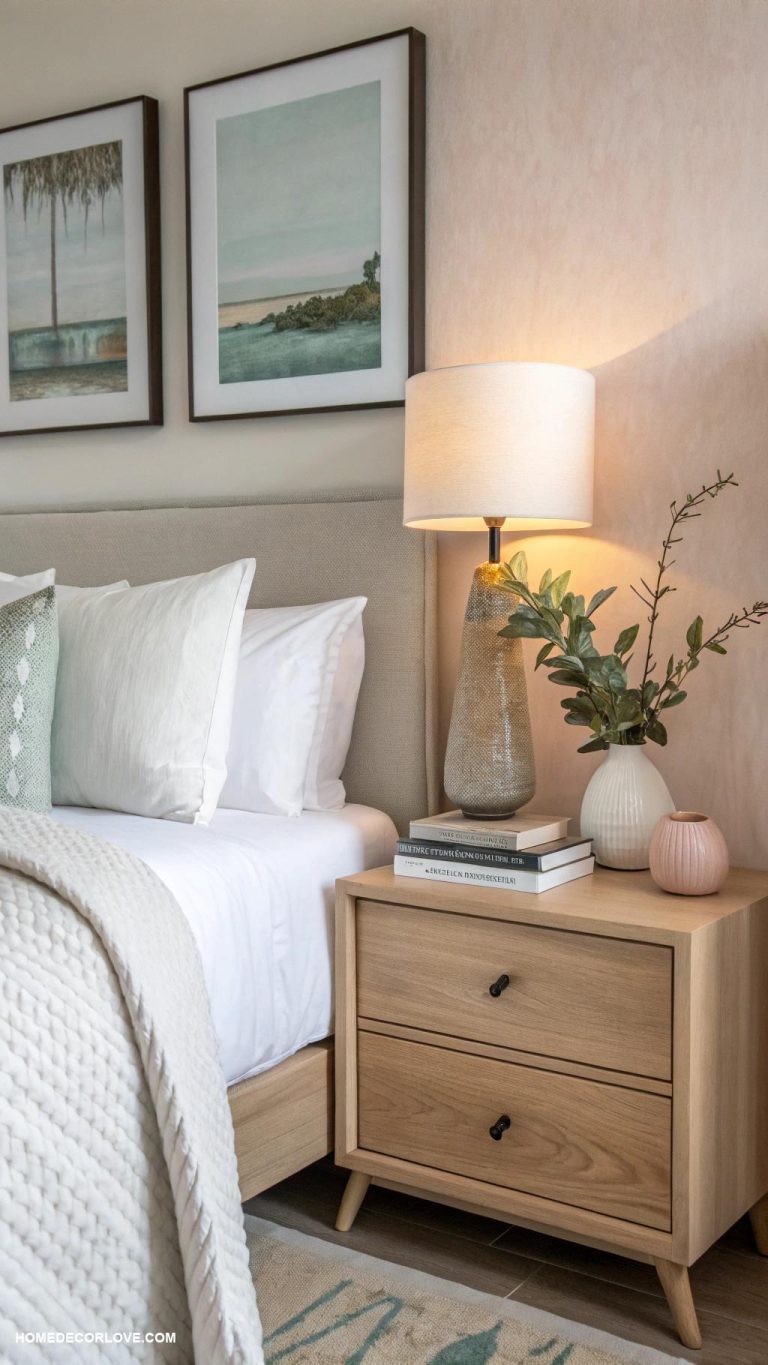 guest bedroom ideas Minimalist nightstand decor