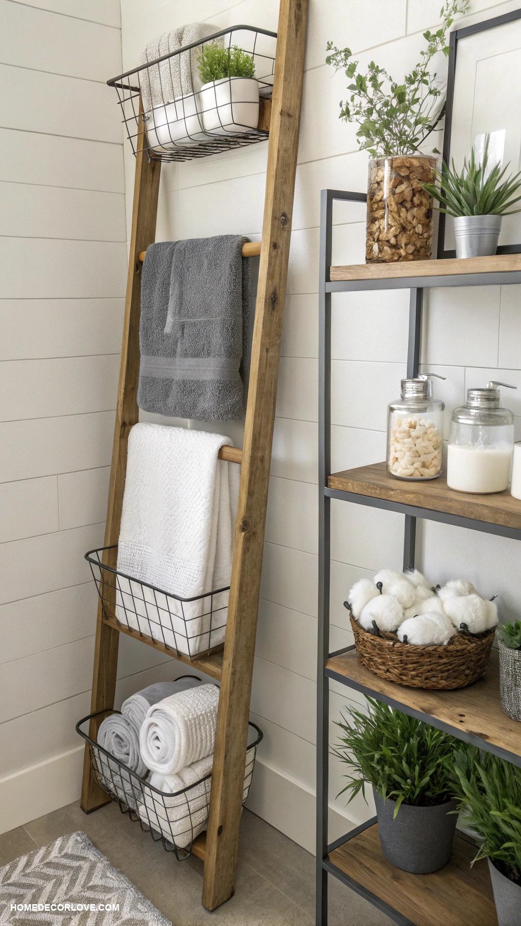 bathroom wall decor ideas Wall mounted organizers