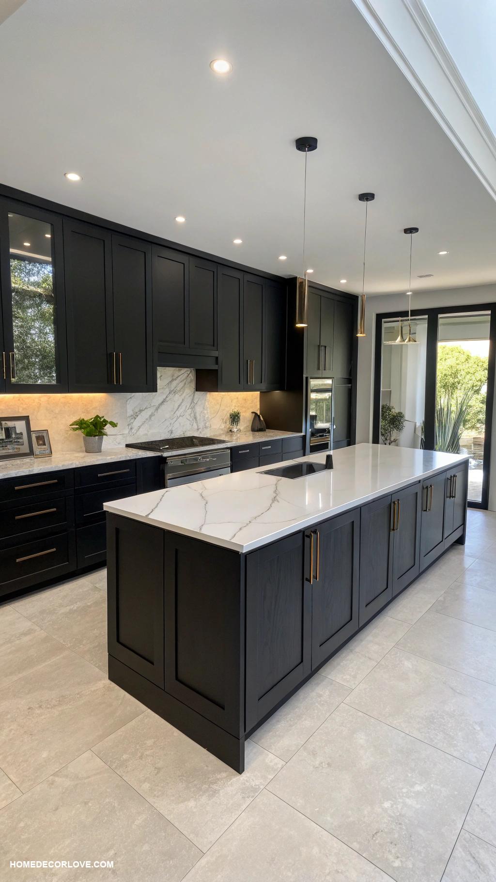 black kitchen cabinets Sleek matte black cabinets for modern kitchens