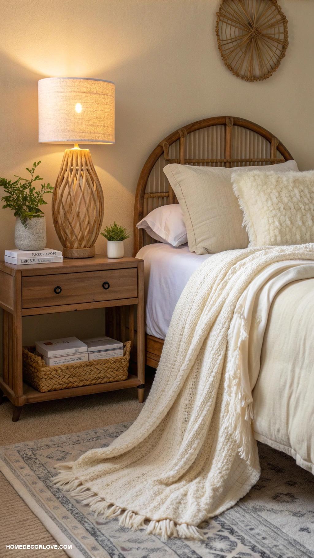 cozy bedroom aesthetic Soft neutral color palette