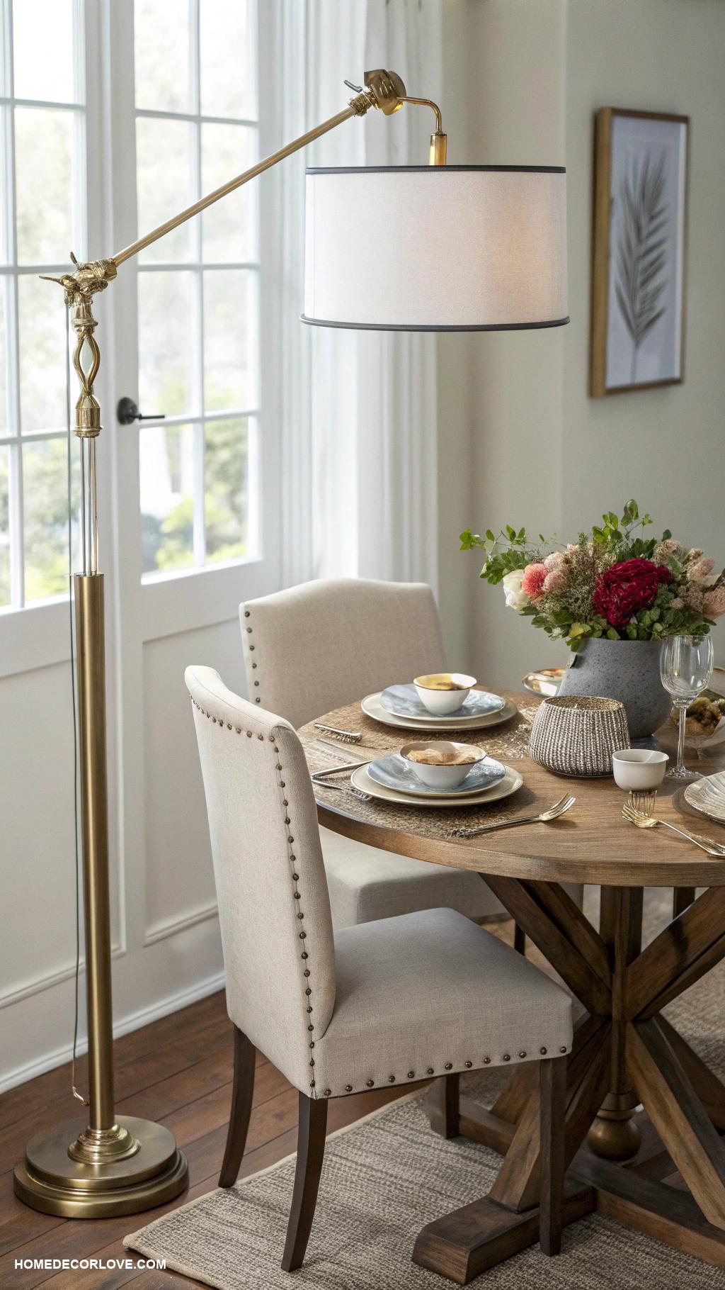 dining room lighting ideas Multipurpose floor lamp for flexible lighting