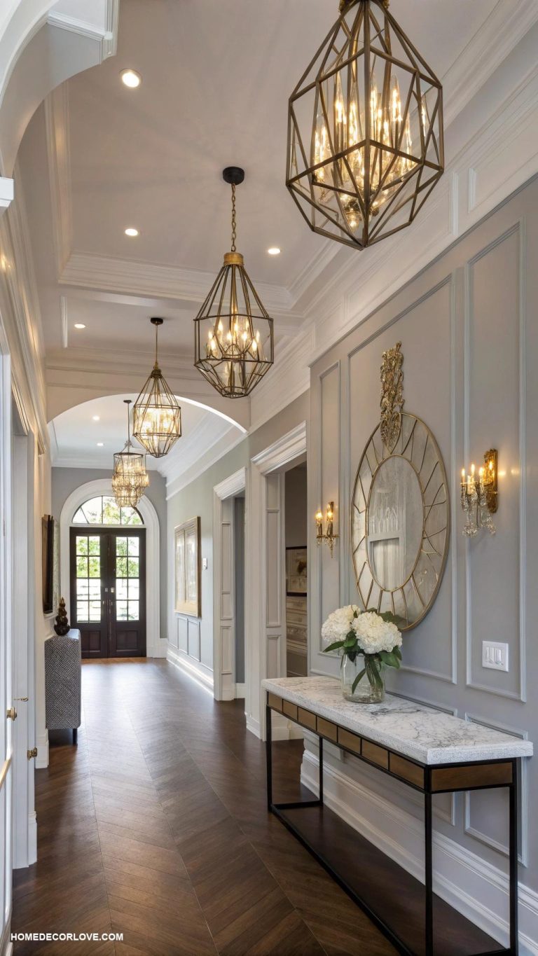 entryway lighting ideas Chic pendant lights for a modern touch