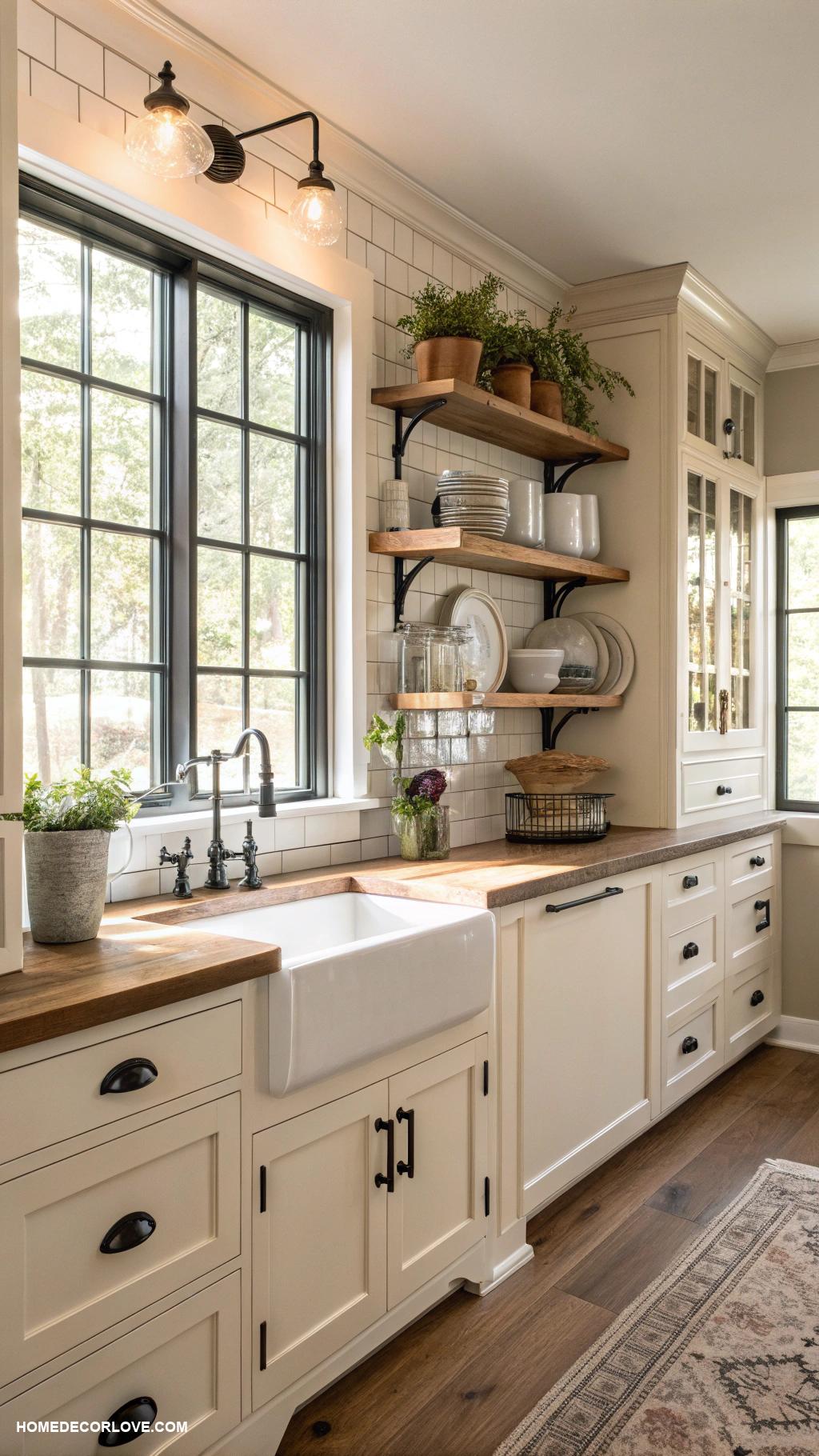 kitchen cabinets ideas Farmhouse style with shaker doors