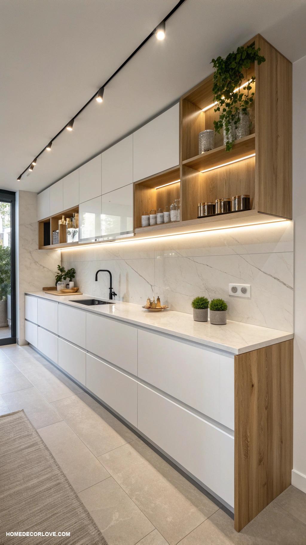 kitchen cabinets ideas Floating cabinets for a minimalist look