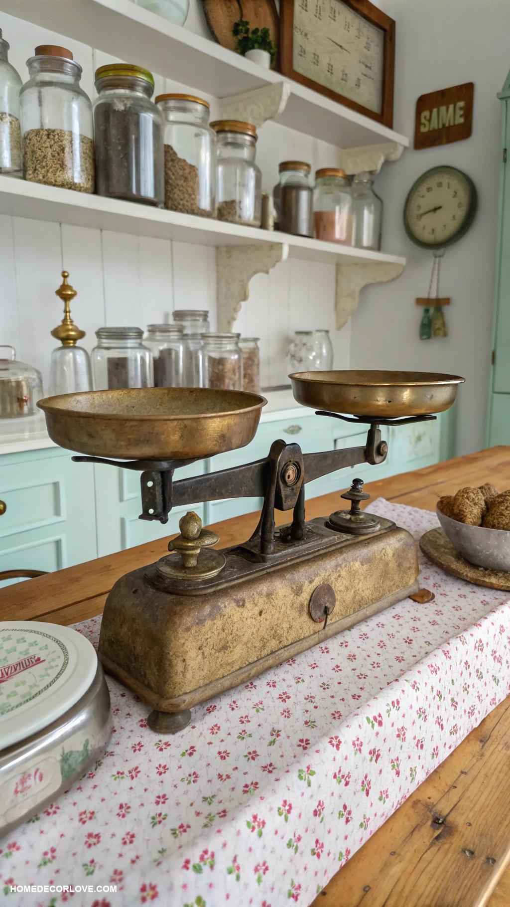 vintage kitchen Antique kitchen scale for decorative touch