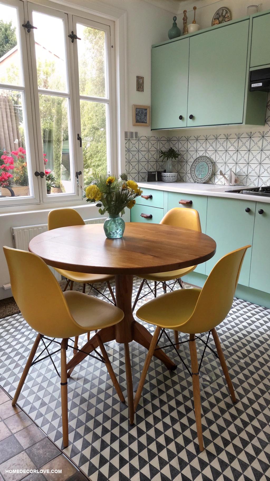 vintage kitchen Mid century modern dining set for style