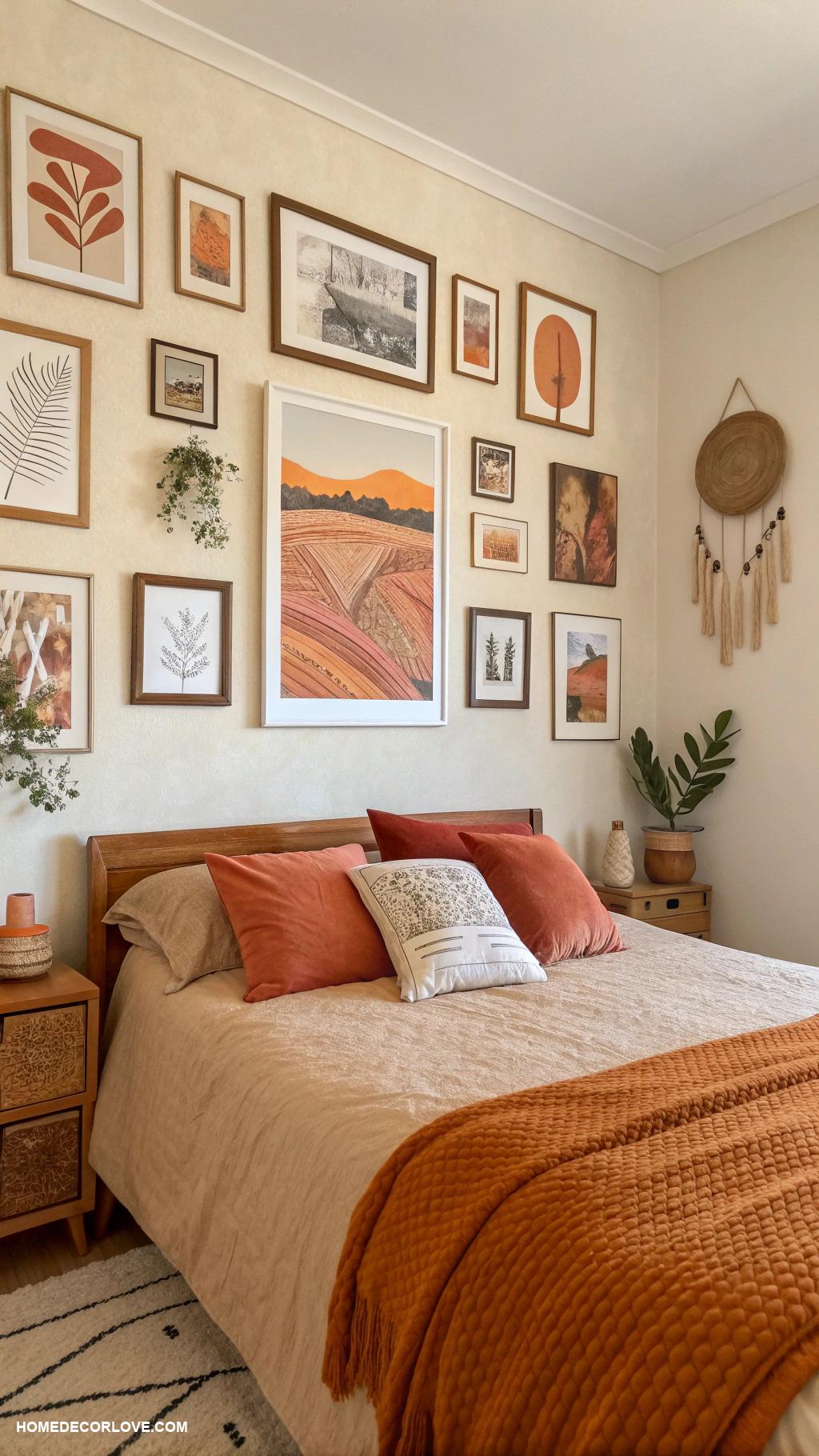 warm bedroom aesthetic Personalized art and photographs