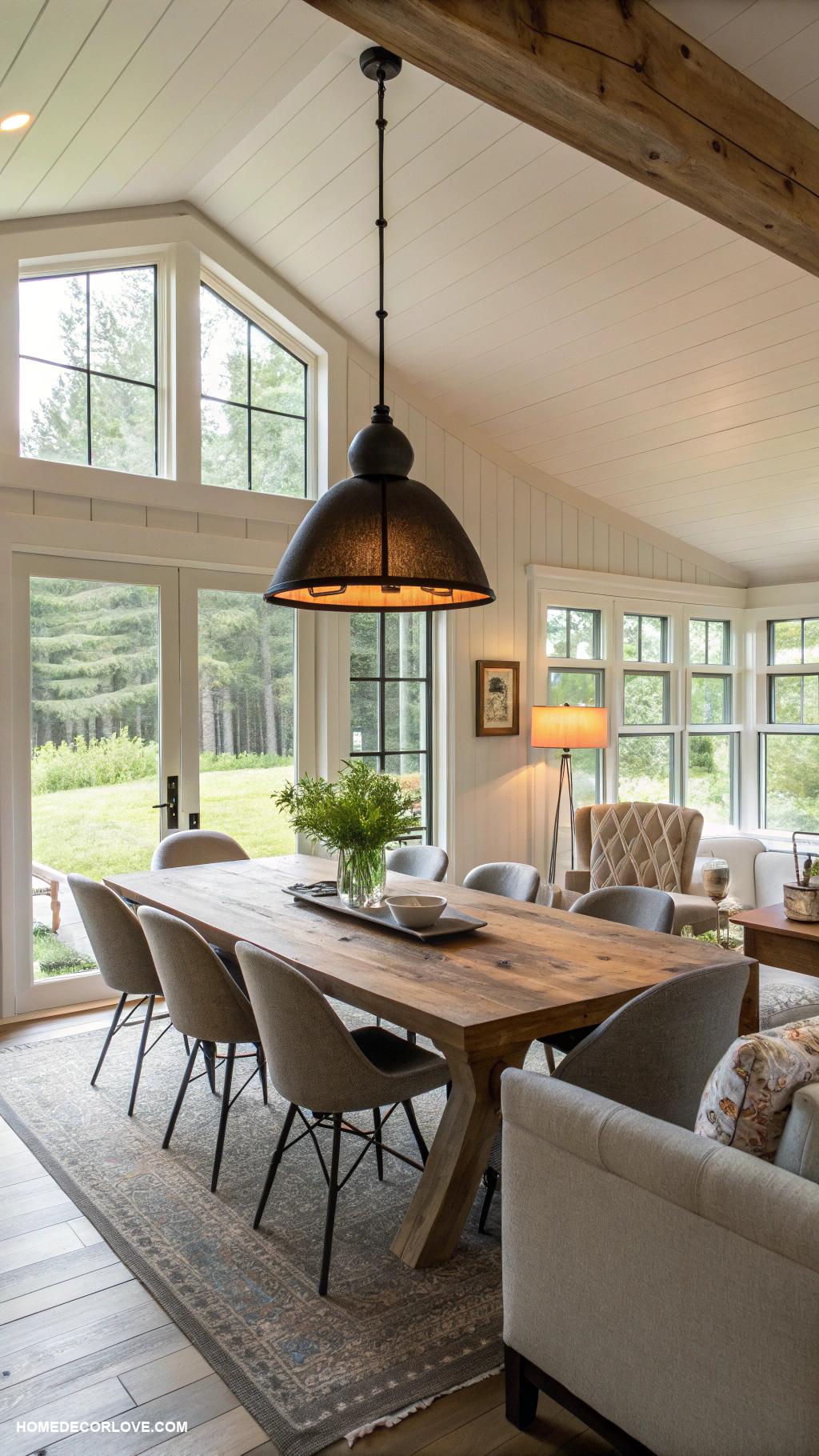 dining room design Open concept dining space