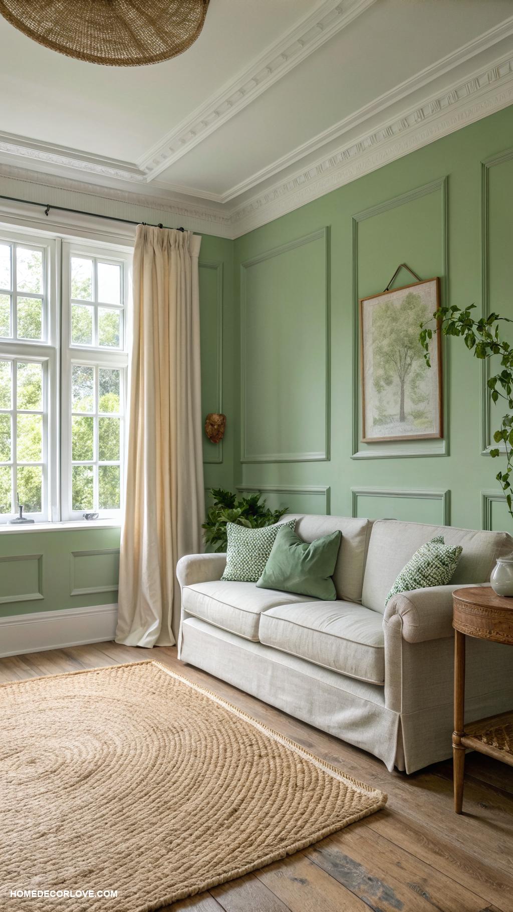 green living room ideas Choose eco friendly paint colors