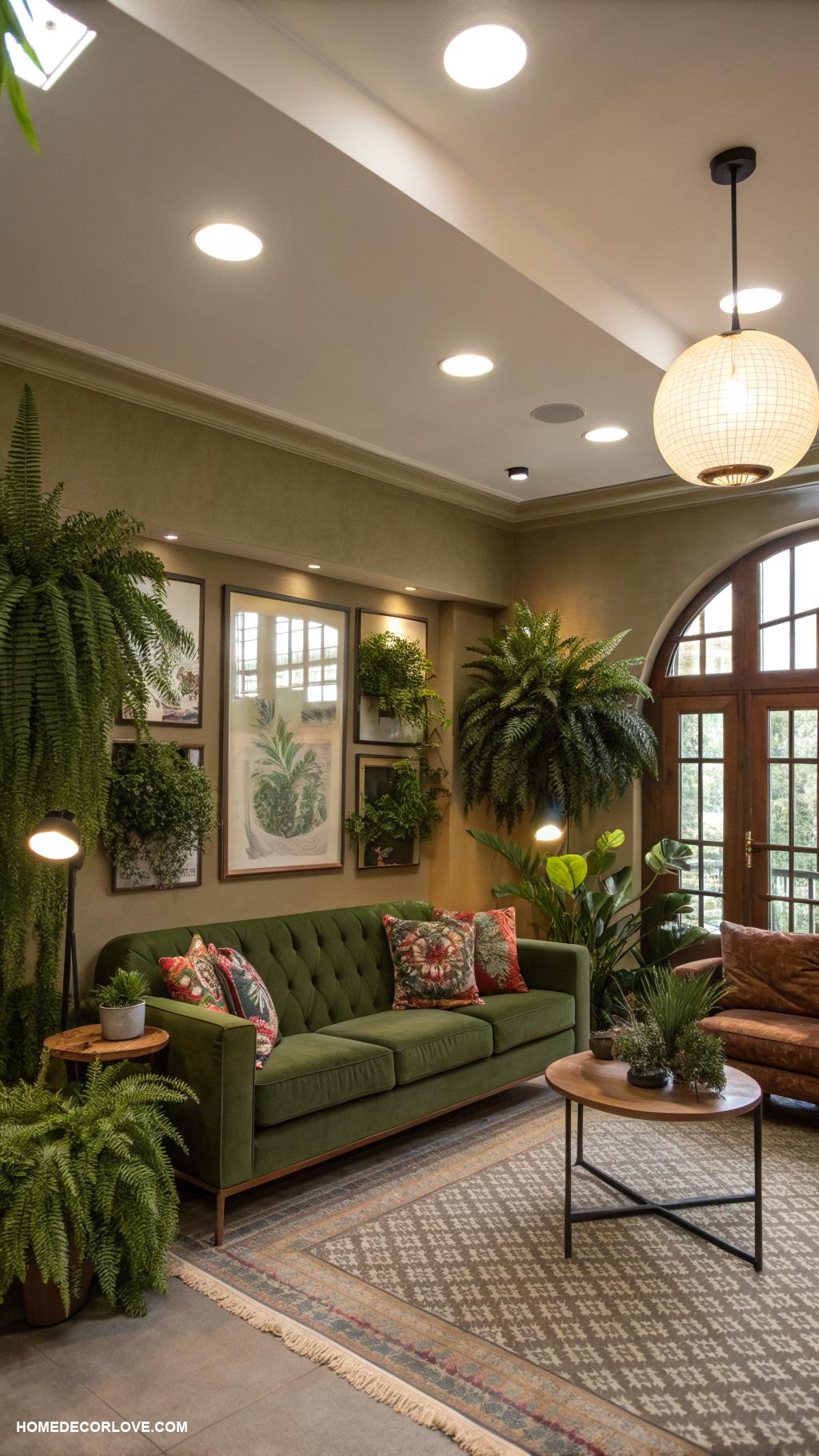 green living room ideas Install energy efficient LED lighting