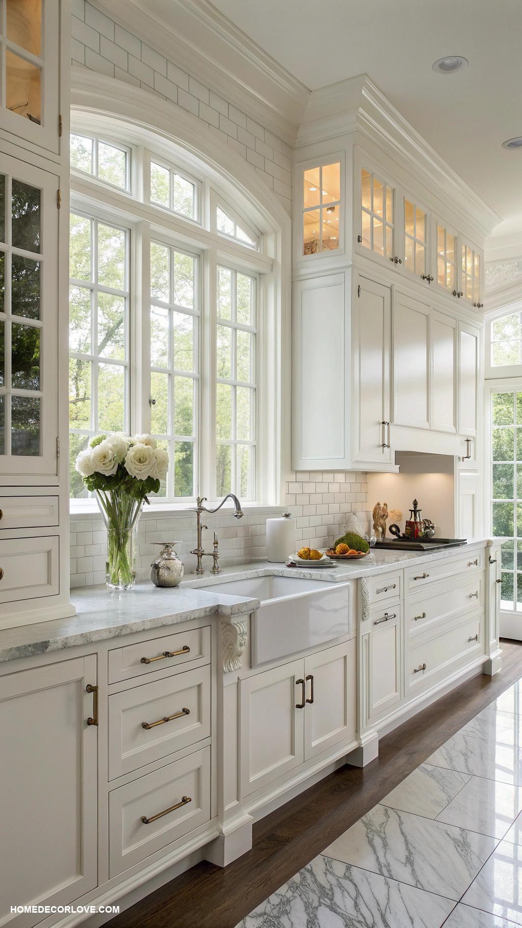 kitchen cabinet color ideas Classic white for timeless elegance