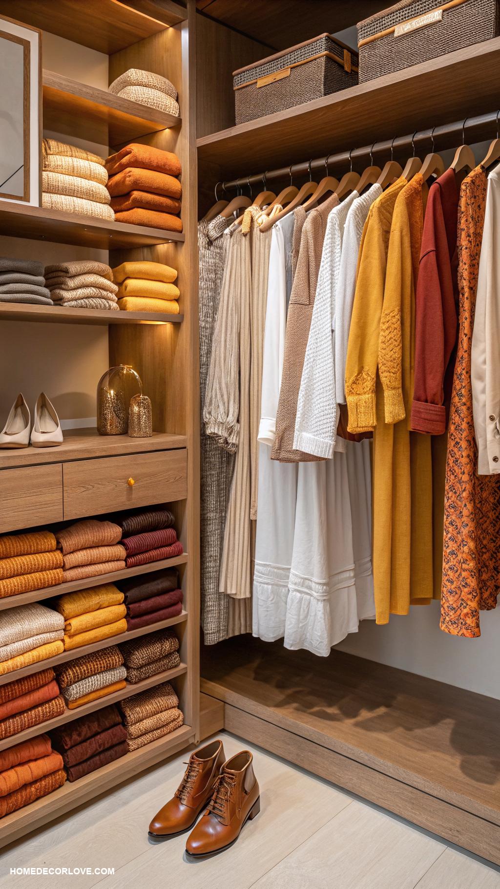 closet organization ideas Rotate seasonal clothes for efficiency