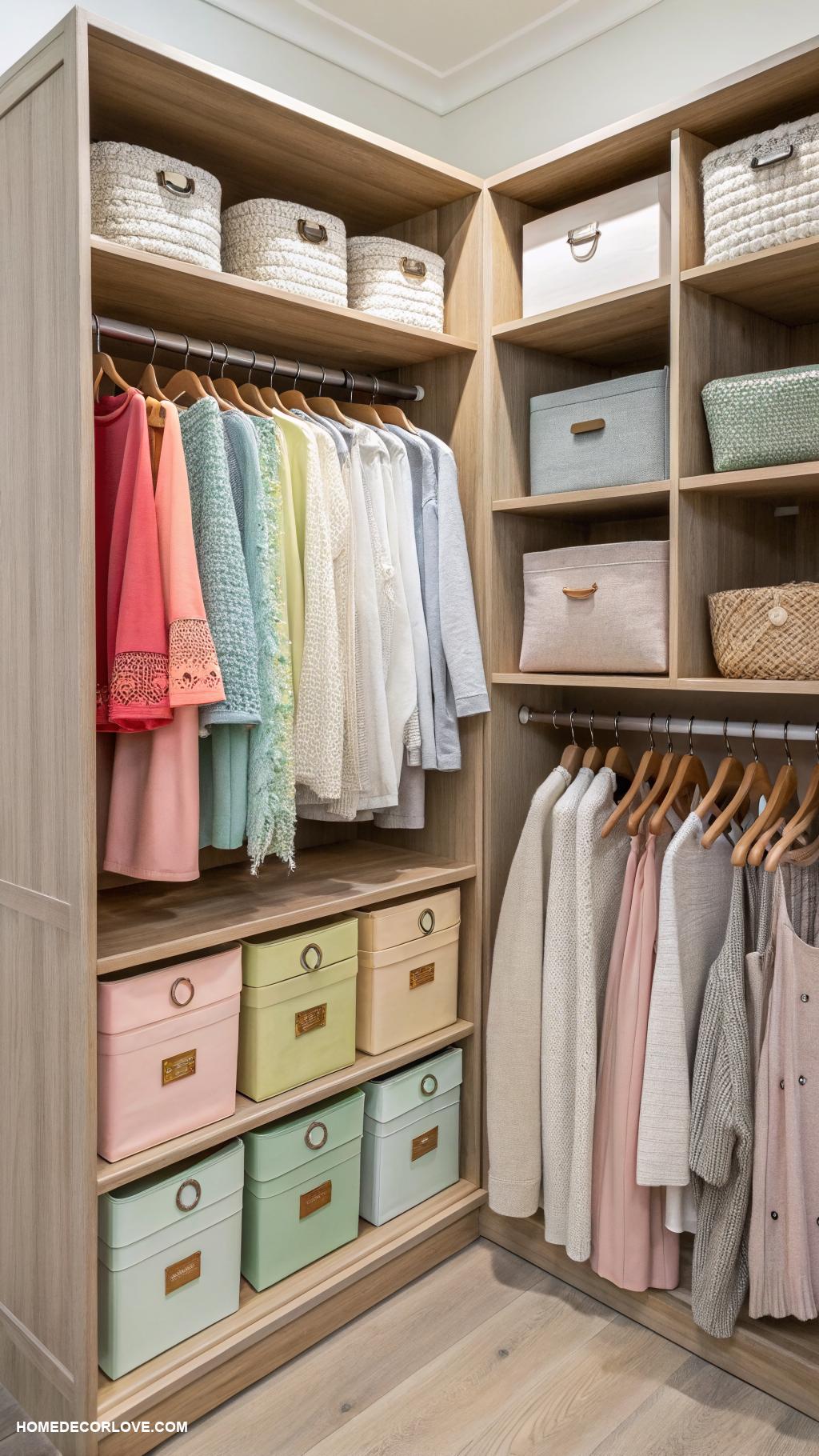 closet storage ideas Create a seasonal clothing rotation system